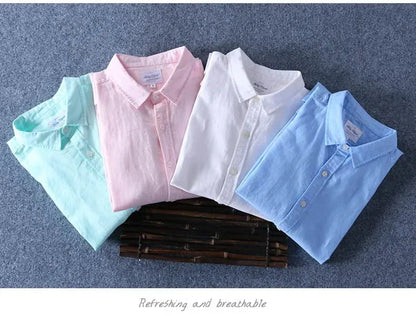 COTTON LINEN SHIRT SLIM CASUAL N9 (PACK OF 4)