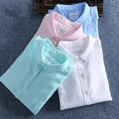 COTTON LINEN SHIRT SLIM CASUAL N9 (PACK OF 4)